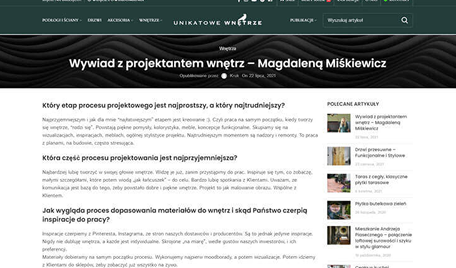 co mowia o nas media - Miśkiewicz Design